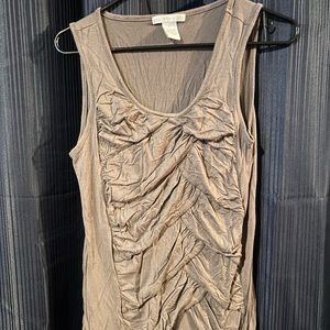 Design History- Women’s Ruffled Layered‎ Dark Beige -Size: Large